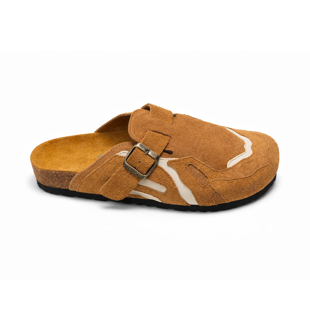 Pellevio Sabot en suède Beige