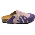 Pellevio Sabot en suède Rose bébé / Violet